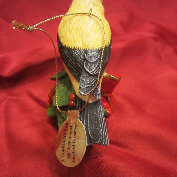 2008 DANBURY MINT ANNUAL SONGBIRD ORNAMENT - Picture 4 of 8